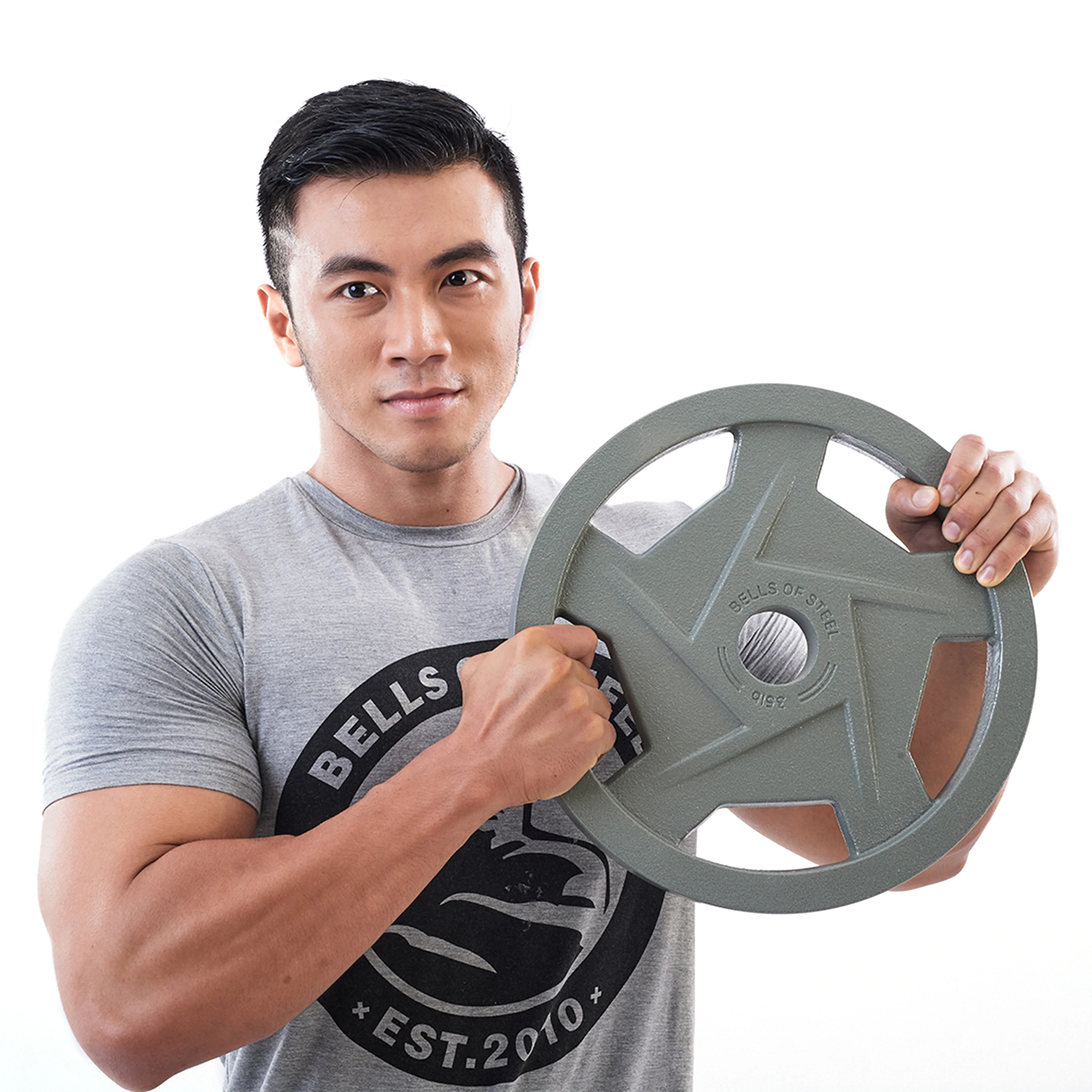 Gray Mighty Grip Olympic Weight Plate Sets - Image 2